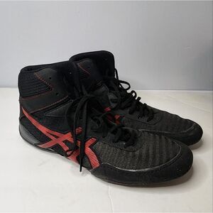 Asics Men's Wrestling Shoes MATCONTROL 2 Black Classic Red 1081A029 US 11.5